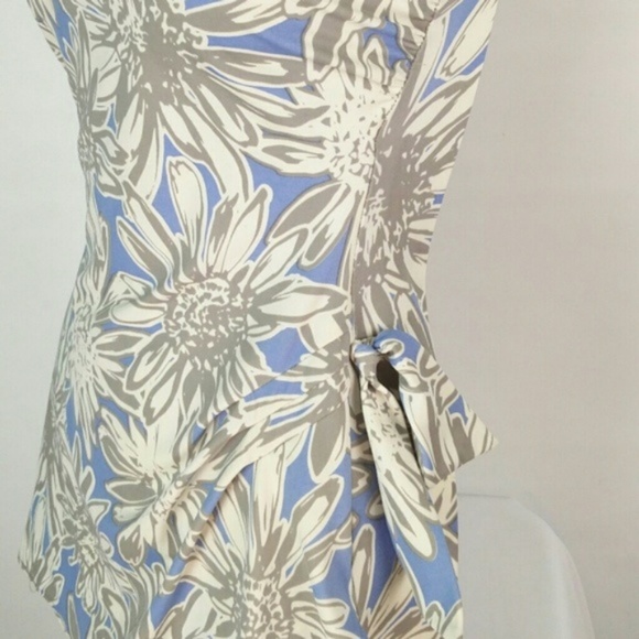 Retro Style One piece swimsuit with pinup Coverup Skirt M - Picture 3 of 7